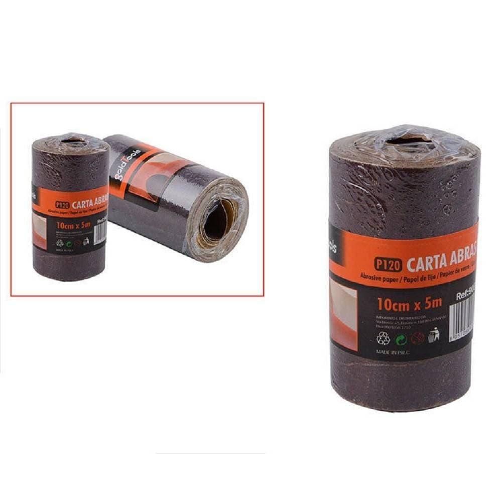 2 Rotoli Carta Vetrata Abrasiva 5 Metri Grana P120 Levigare Smussare Casa, arredamento e bricolage > Bricolage e fai da te > Nastri Trade Shop italia - Napoli, Commerciovirtuoso.it