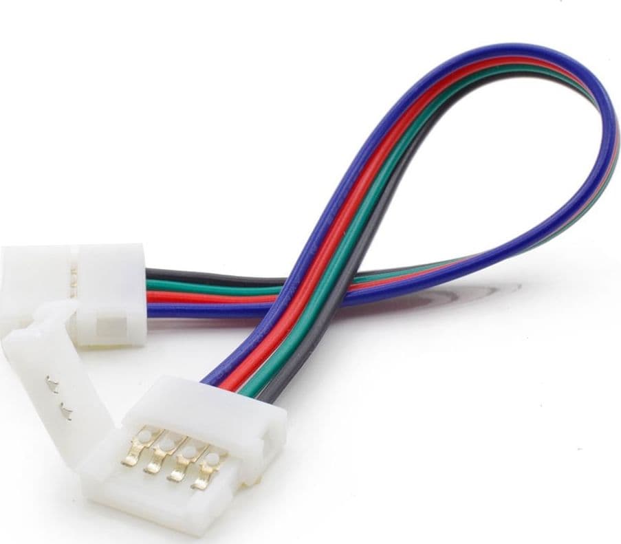 2 X CLIP CONNETTORE A 4 PIN DA 10 mm PER STRISCE SRIP LED RGB SMD 5050 3528 Trade Shop italia - Napoli, Commerciovirtuoso.it