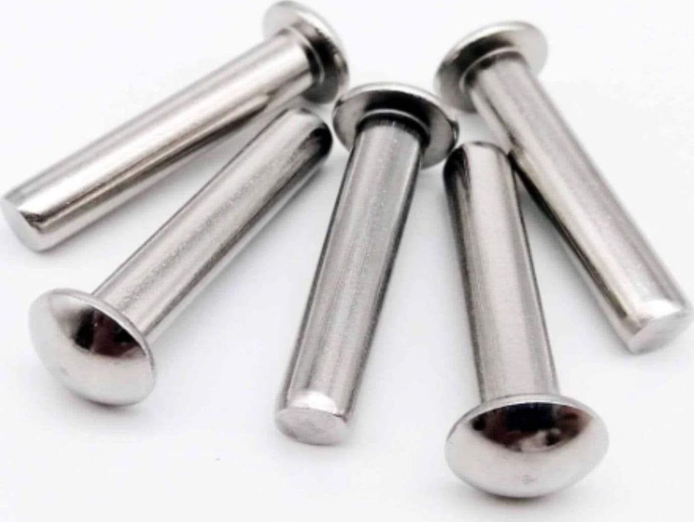 20-PEZZI---RIBATTINI-CON-TESTA-TONDA-IN-ALLUMINIO-M4x20MM