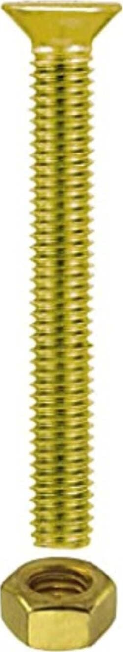 20-PEZZI---VITI-PER-METALLO-CON-TESTA-PIANA-SVASATA---M3x10MM---IN-OTTONE