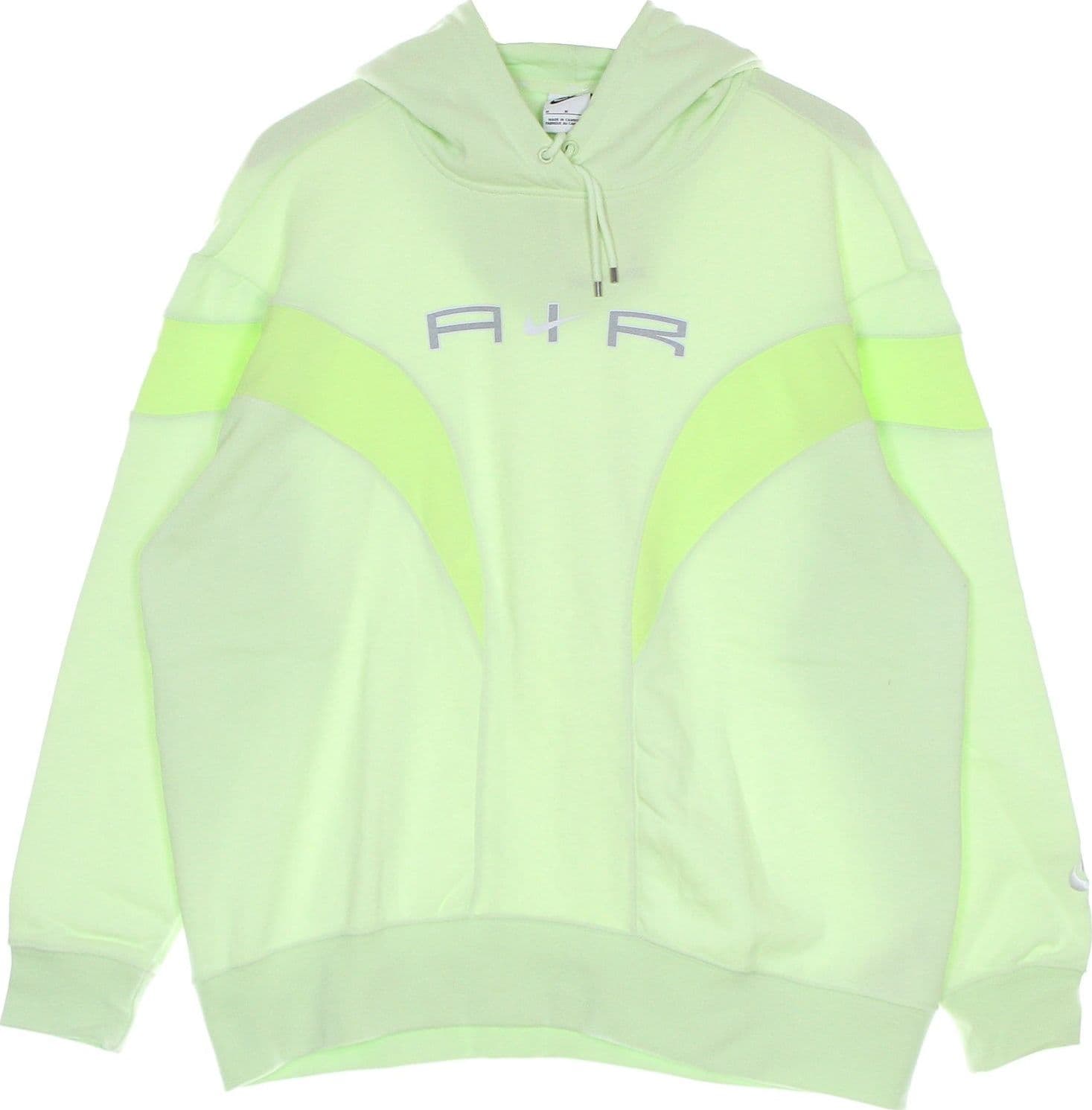 Nike Felpa Leggera Cappuccio Donna Air Fleece Gx Hoodie Lime Ice/lt Lemon Twist/white da donna in Felpe con cappuccio Drestige - Casamassima, commercioVirtuoso.it