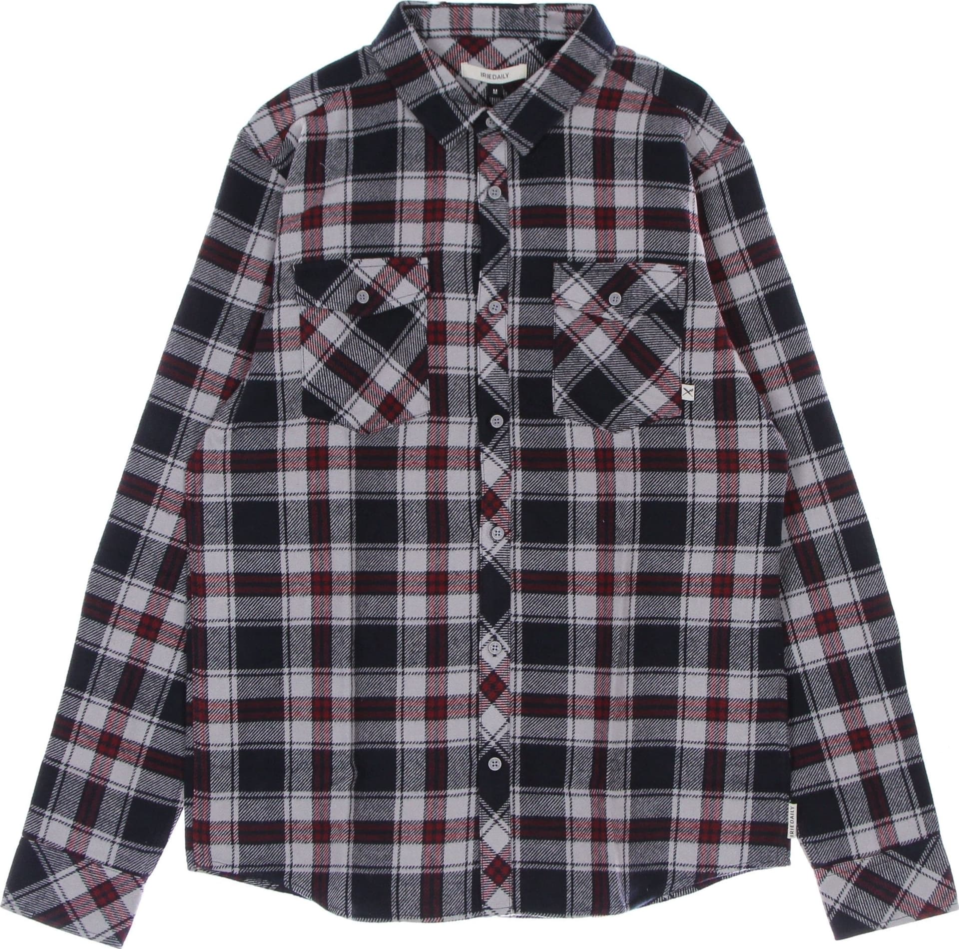 IRIEDAILY Camicia Manica Lunga Uomo Rosomako 2.0 L/s Shirt Grey/blue da uomo in Camicie casual Drestige - Casamassima, commercioVirtuoso.it
