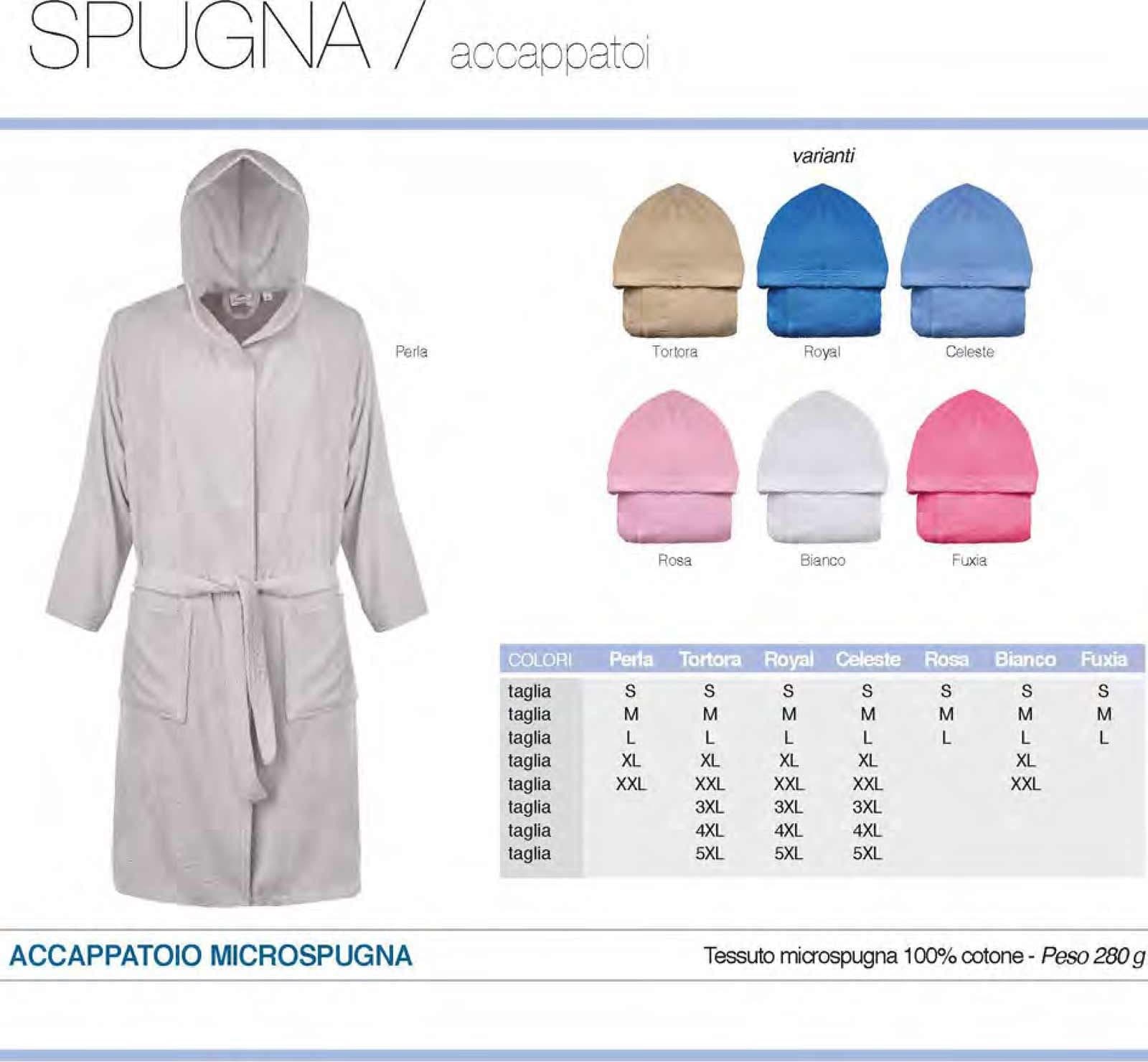 Accappatoio Unisex Botticelli Home Microspugna in Accappatoi Collezione Casa - Trebisacce, commercioVirtuoso.it