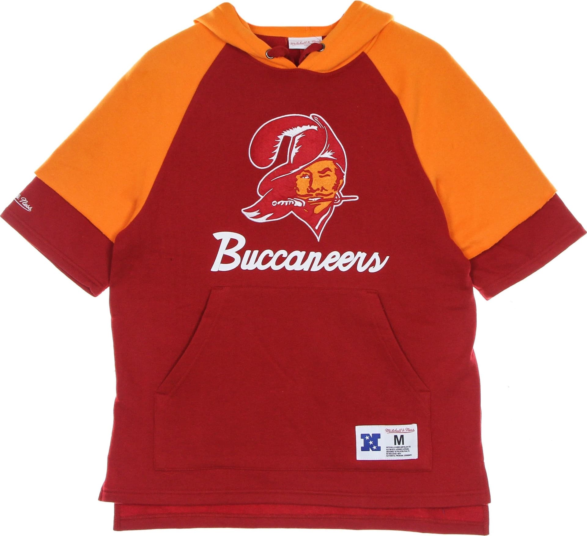 MITCHELL & NESS Felpa Cappuccio Manica Corta Uomo Nfl Fleece Hoodie Tambuc Scarlet da uomo in Felpe con cappuccio Drestige - Casamassima, commercioVirtuoso.it