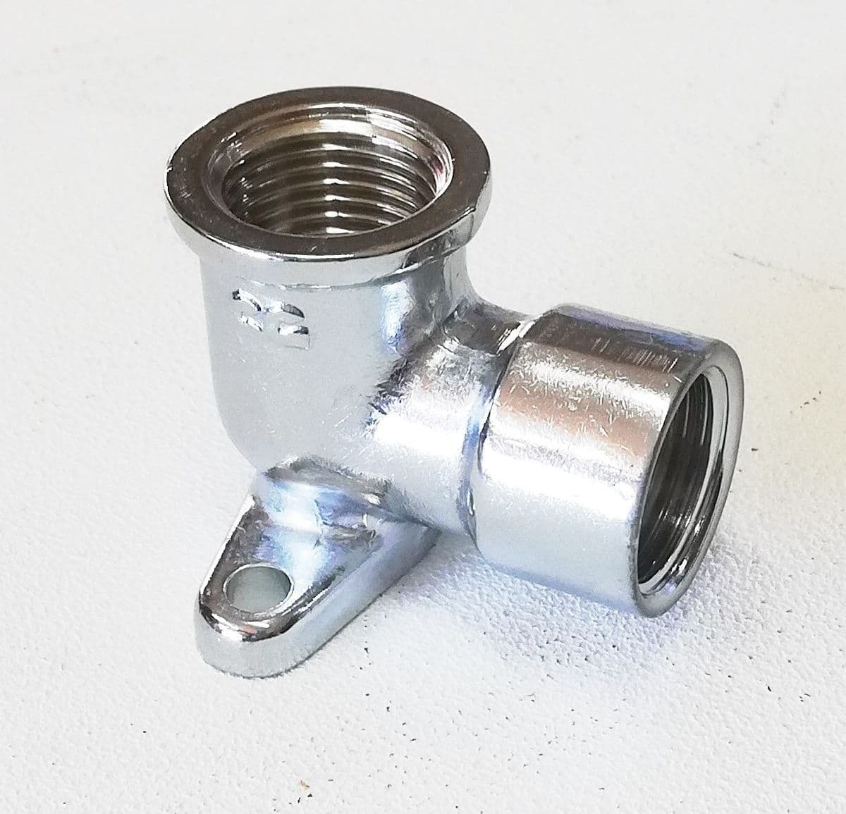 Gomito ottone FF da 1/2" con flangia in Tubi di scarico Aloiserw.com - Altomonte, commercioVirtuoso.it