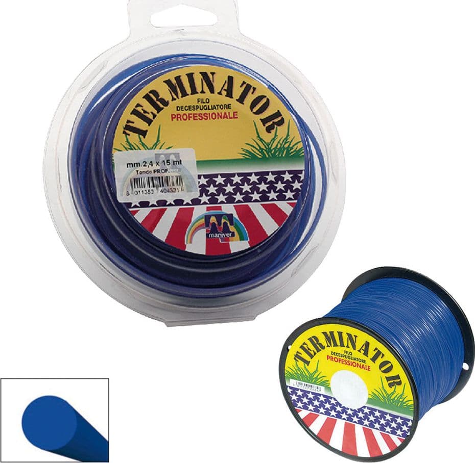 FILO DECESPUGLIATORE PROFESSIONALE 'TERMINATOR' mm 3,3 mt 15 PZ 6 DF 6208124 in prodotto EuroStore07 - Alatri, commercioVirtuoso.it
