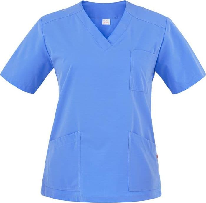 Casacca Sonia Azzurro Casacca Donna Infermiera Medicale Collo a V No Stiro Microfibra Superleggera in Uniformi sanitarie - giacche Dresswork - Como, commercioVirtuoso.it