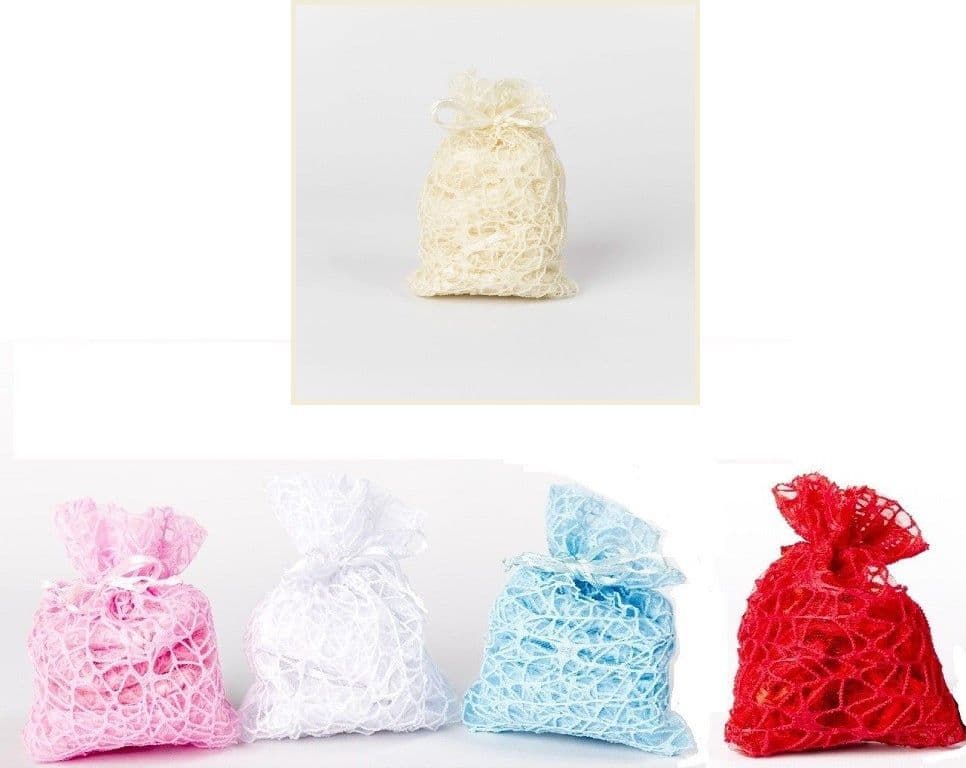 24 Pz. Sacchetti Rete Organza Porta Confetti Matrimonio Battesimo Bomboniera Casa e cucina/Hobby creativi/Materiali per hobby creativi/Forniture per feste/Bomboniere Trade Shop italia - Napoli, Commerciovirtuoso.it