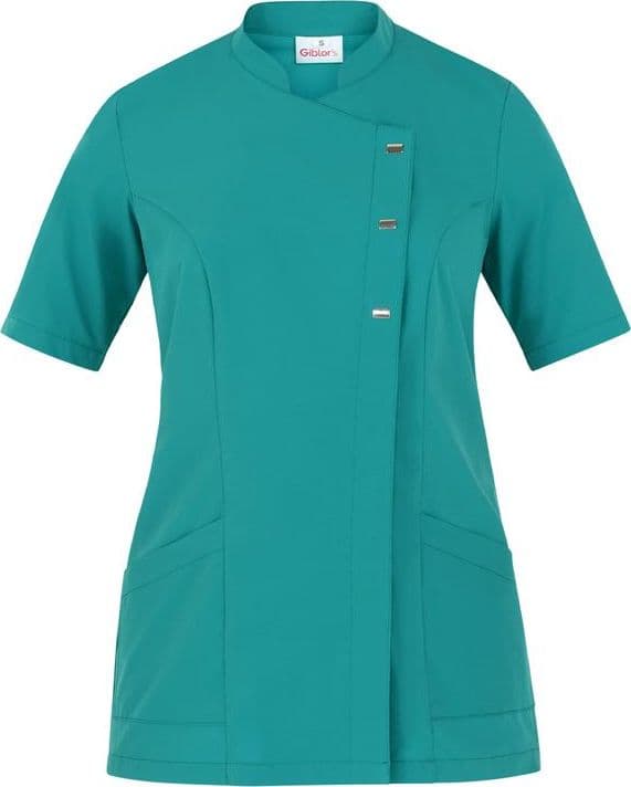 Casacca Greta Verde Casacca Donna Manica Corta Medicale Estetica Acconciature Infermiera in Uniformi sanitarie - giacche Dresswork - Como, commercioVirtuoso.it