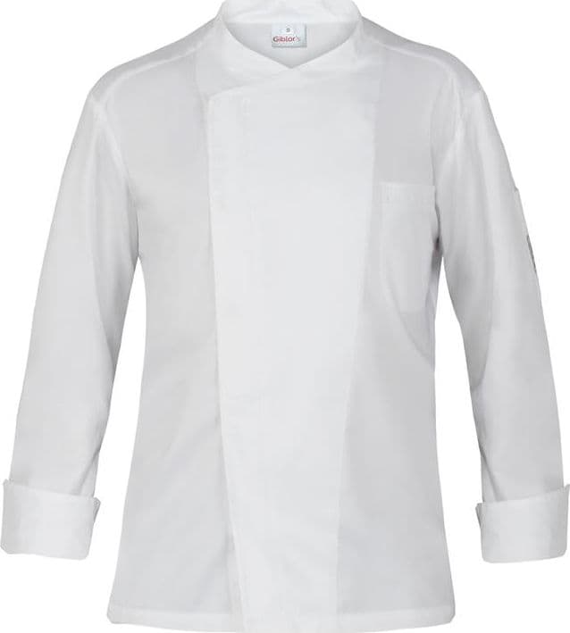 Giacca Michael Bianco Giacca Cuoco Microfibra No Stiro Leggera in Giacche da chef Dresswork - Como, commercioVirtuoso.it