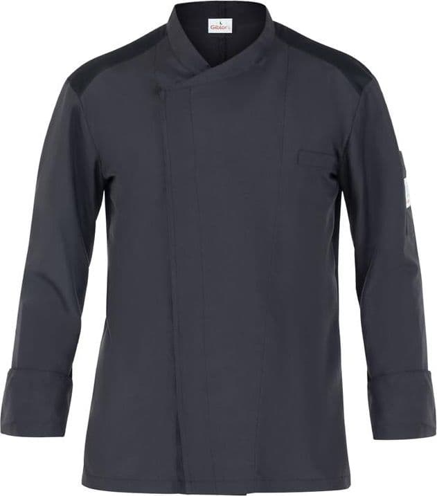 Giacca Michael Nero Giacca Cuoco Microfibra No Stiro Leggera in Giacche da chef Dresswork - Como, commercioVirtuoso.it