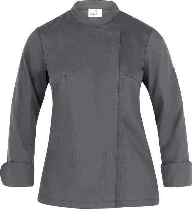 Giacca Fabiana Grigio Giacca Cuoca Manica Lunga in Giacche da chef Dresswork - Como, commercioVirtuoso.it