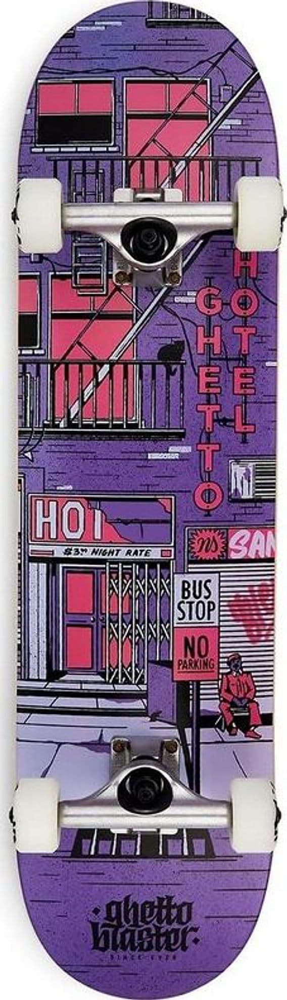 Skateboard GHETTOBLASTER GHETTO HOTEL POU 8.125" in Skateboard 3A Moda Mare Sport - Bellaria Igea Marina, commercioVirtuoso.it