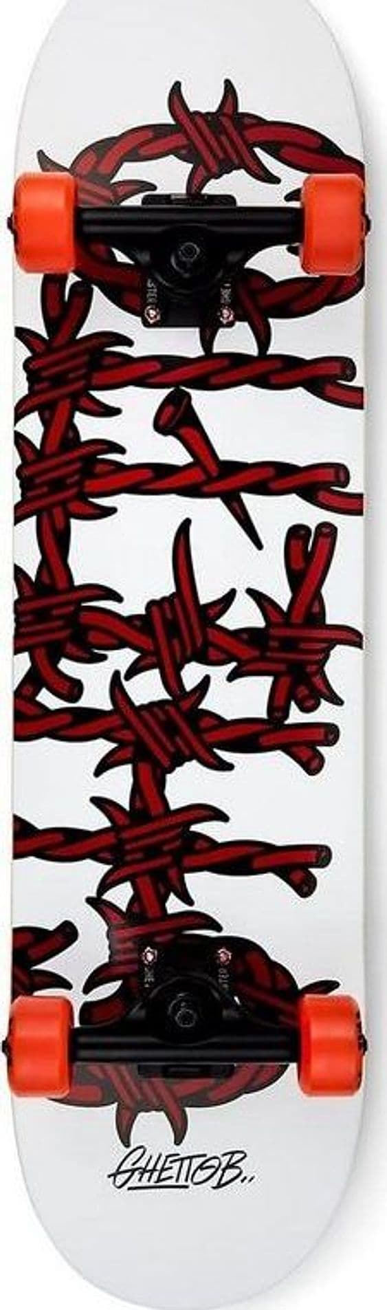 Skateboard GHETTOBLASTER BARDED WIRE RED 8.0" in Skateboard 3A Moda Mare Sport - Bellaria Igea Marina, commercioVirtuoso.it