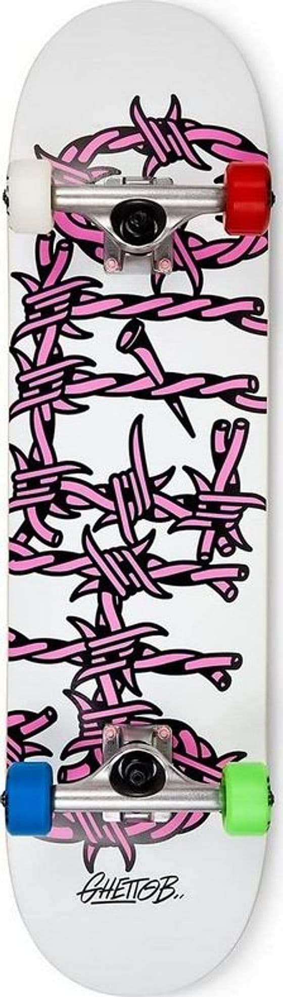 Skateboard GHETTOBLASTER BARDED WIRE PINK 8.125" in Skateboard 3A Moda Mare Sport - Bellaria Igea Marina, commercioVirtuoso.it