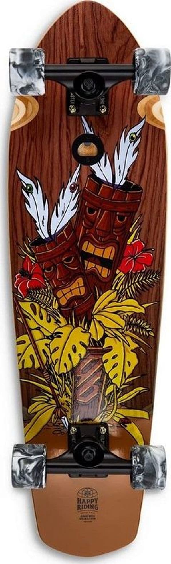 Cruiser Skateboard GHETTOBLASTER CRUISER TIKI TOTEM MOGANO 32" 9.125" in Skateboard 3A Moda Mare Sport - Bellaria Igea Marina, commercioVirtuoso.it