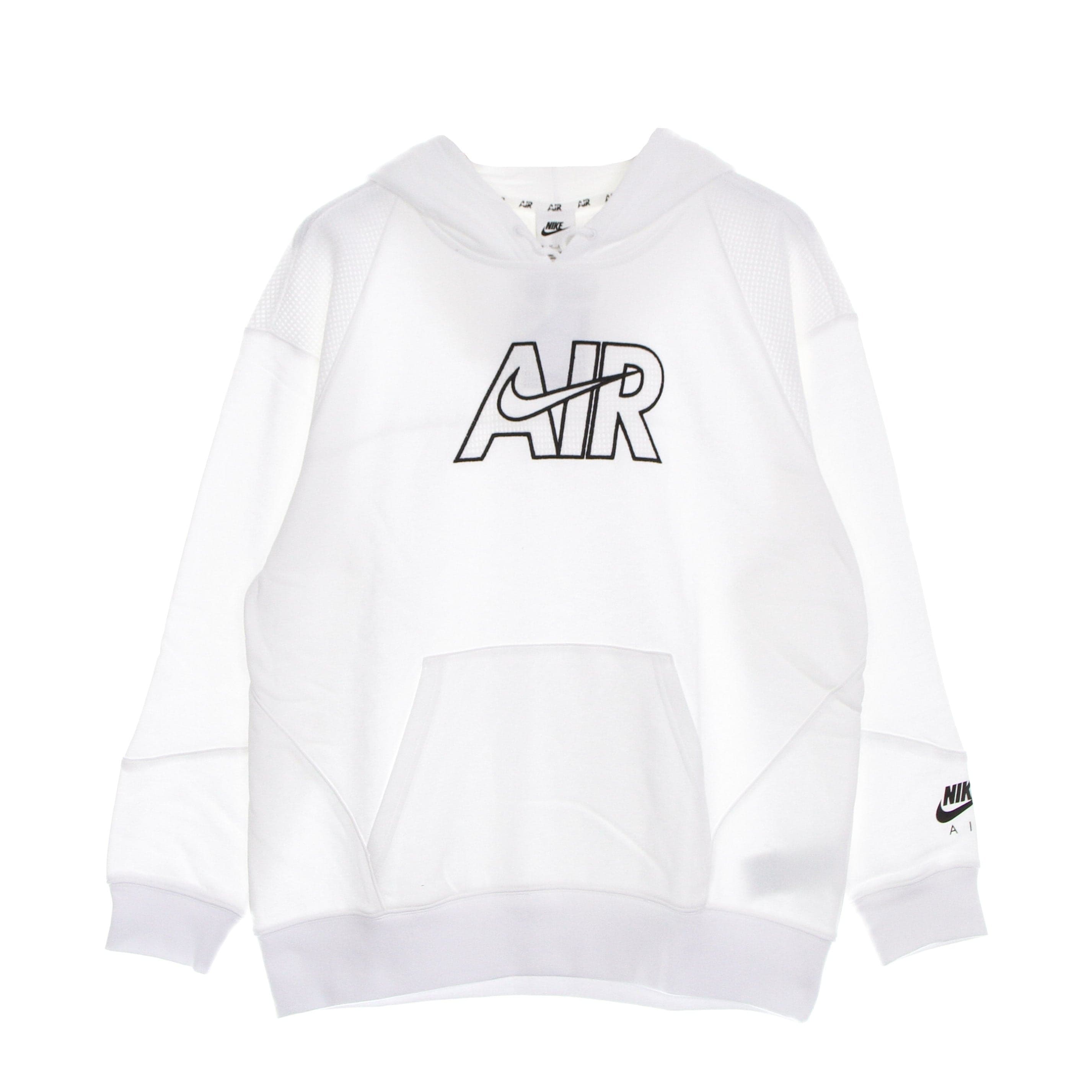 Nike Felpa Leggera Cappuccio Donna Sportswear Air Fleece Hoodie White/white/black da donna in Felpe con cappuccio Drestige - Casamassima, commercioVirtuoso.it
