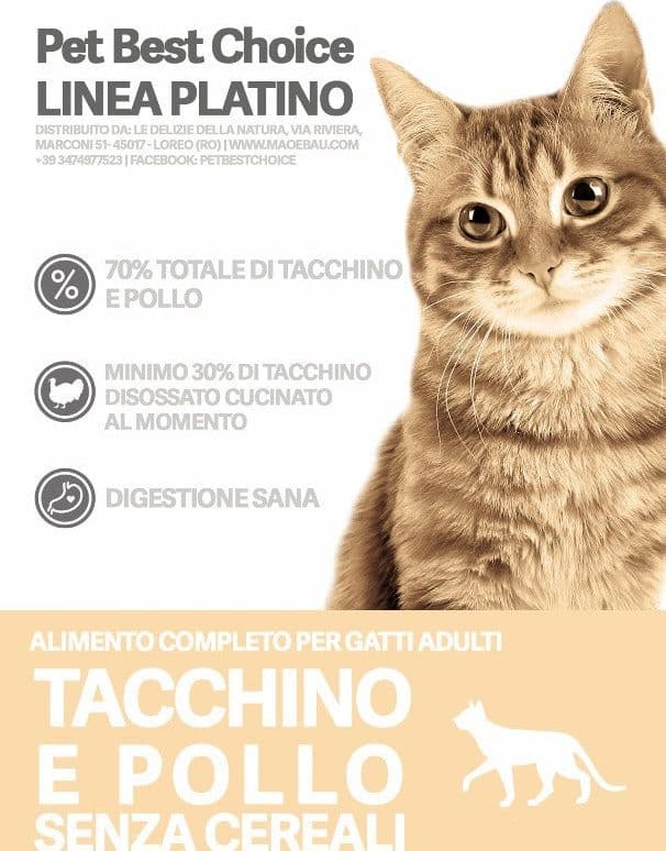 PETBESTCHOICE Linea Salute Platino Adult/Attivo Tacchino e Pollo 70% in Secco Petbestchoice - Loreo, commercioVirtuoso.it