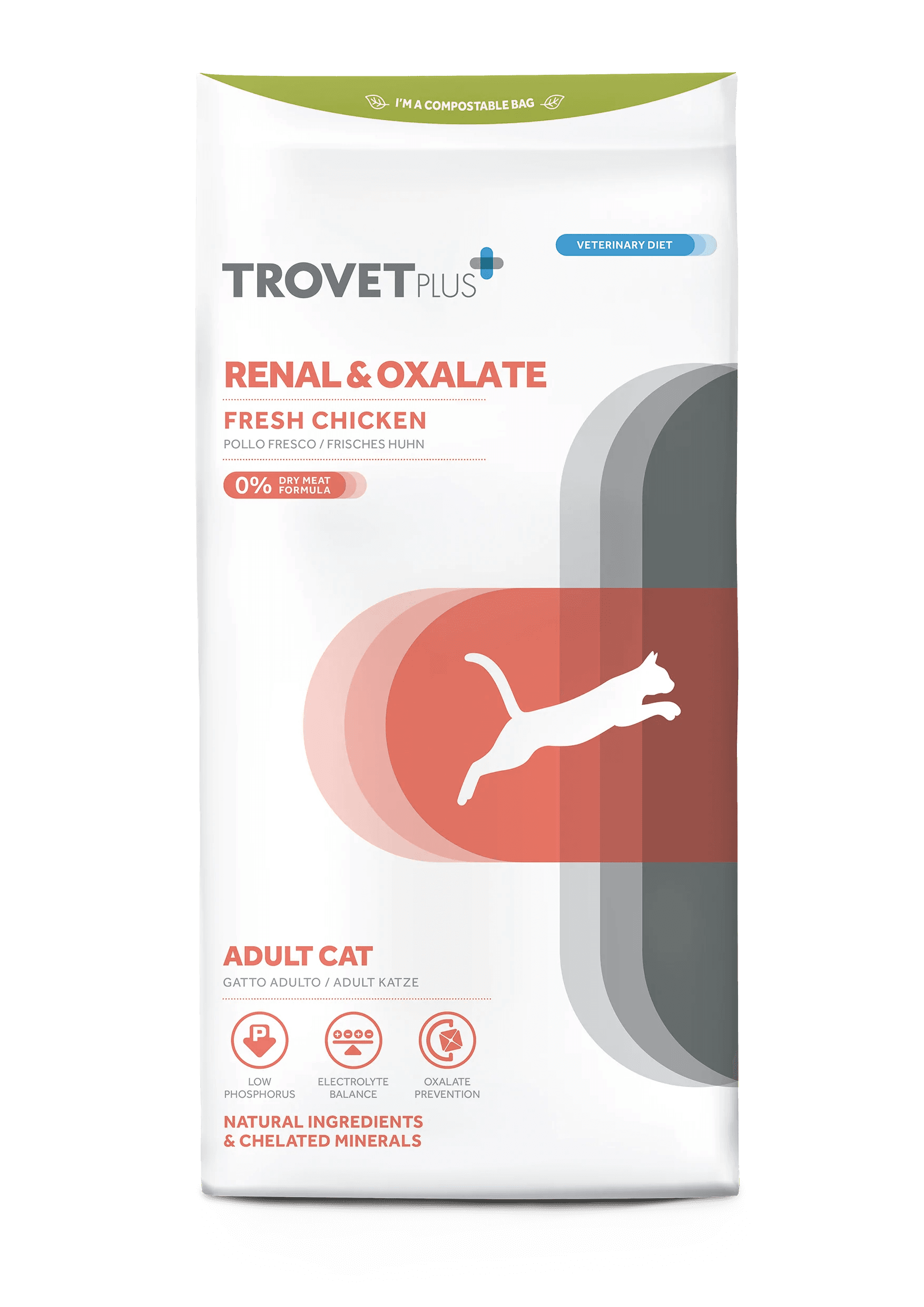 TROVET PLUS Renal & Oxalate Pollo Fresco Kg1,2 in Integratori fitoterapici Petbestchoice - Loreo, commercioVirtuoso.it