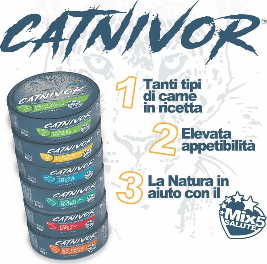 Catnivor 80gr in Secco Petbestchoice - Loreo, commercioVirtuoso.it