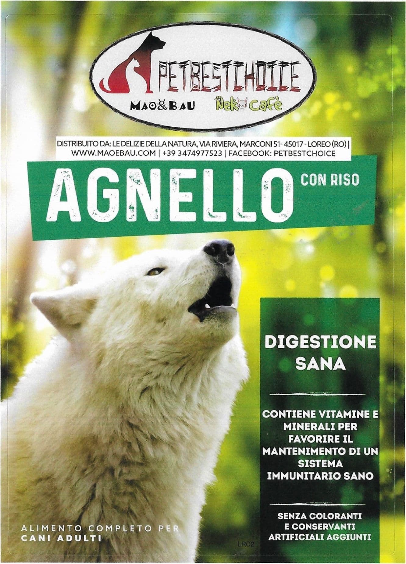 PETBESTCHOICE SUPERPREMIUM ADULT AGNELLO 28% e Riso in Secco Petbestchoice - Loreo, commercioVirtuoso.it