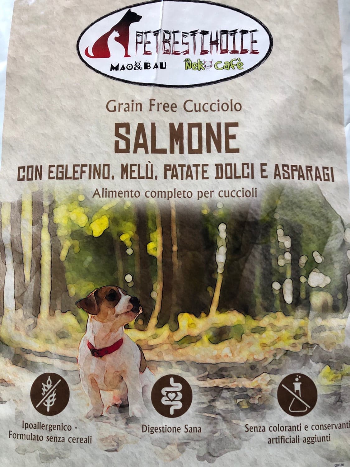 Offerta PETBESTCHOICE GRAINFREE CUCCIOLO con Salmone,Eglefino Asparagi in Secco Petbestchoice - Loreo, commercioVirtuoso.it