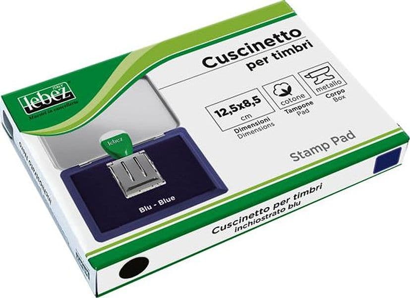 Cuscinetto Timbri 12,5X8,5Cm Blu Art.1481-Bl Lebez in Il Centro - Jesi, commercioVirtuoso.it