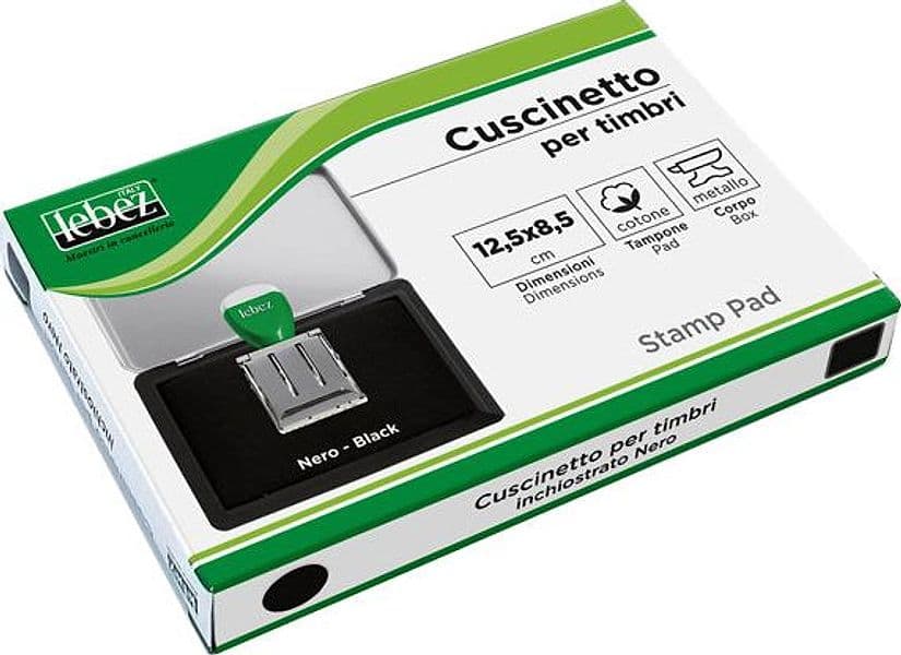 Cuscinetto Timbri 12,5X8,5Cm Nero Art.1481-N Lebez in Il Centro - Jesi, commercioVirtuoso.it