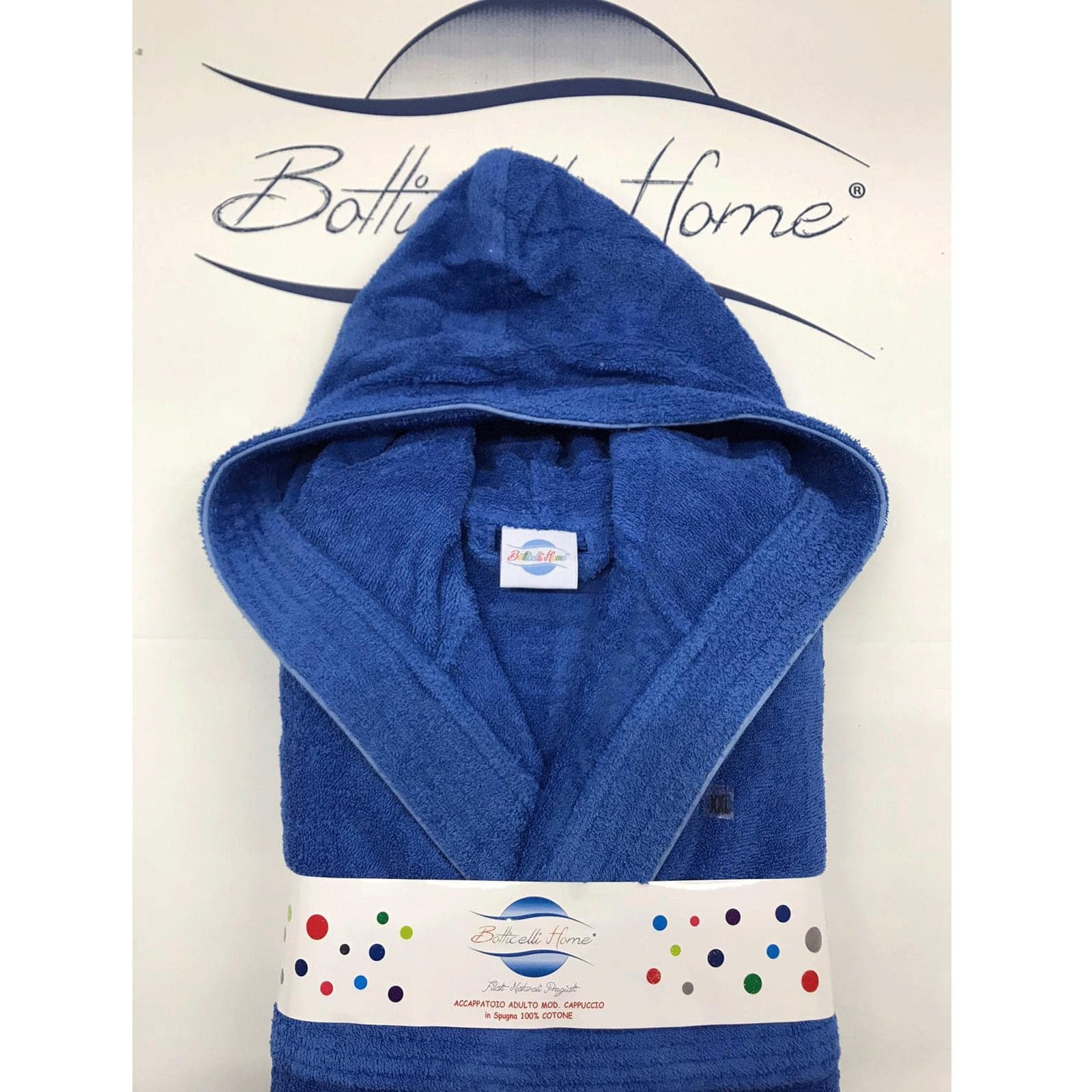 Accappatoio Unisex con Cappuccio Botticelli Home in Spugna di Puro Cotone Progress in Accappatoi Collezione Casa - Trebisacce, commercioVirtuoso.it
