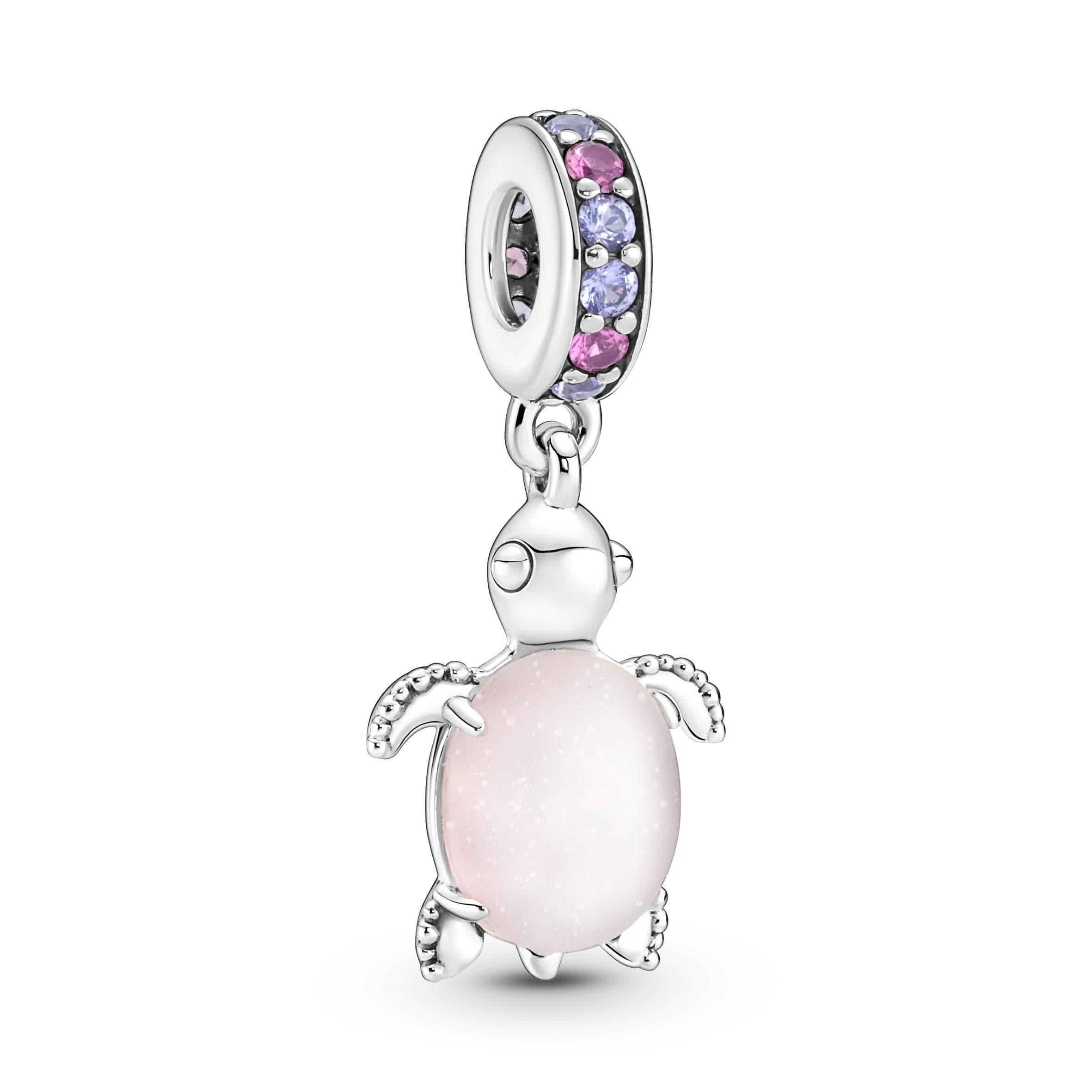 Pandora - Charm Pendente Tartaruga Marina Rosa Vetro di Murano in Argento in Bead Charm Alba Gioielli - Casoria, commercioVirtuoso.it