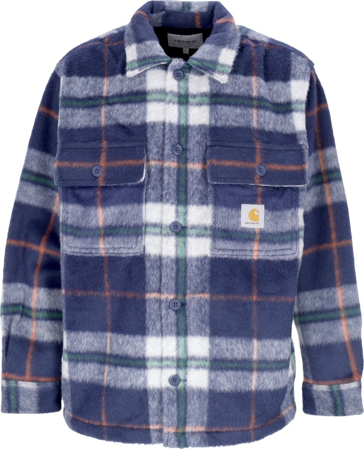 CARHARTT WIP Camicia Manica Lunga Uomo Manning Shirt Manning Check/enzian/wax da uomo in Camicie casual Drestige - Casamassima, commercioVirtuoso.it