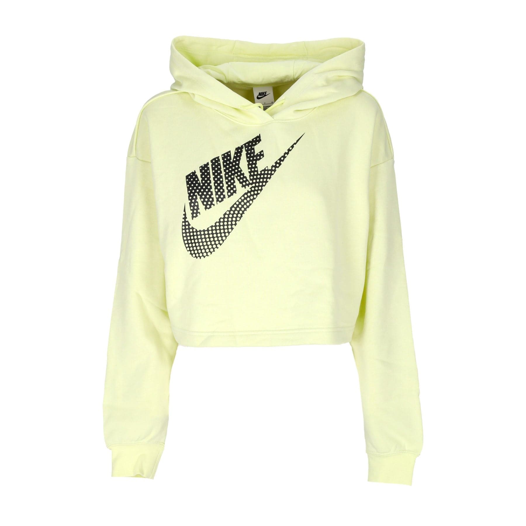 Nike Felpa Cappuccio Corta Donna Sportswear Fleece Pullover Crop Hoodie Luminous Green da donna in Felpe con cappuccio Drestige - Casamassima, commercioVirtuoso.it