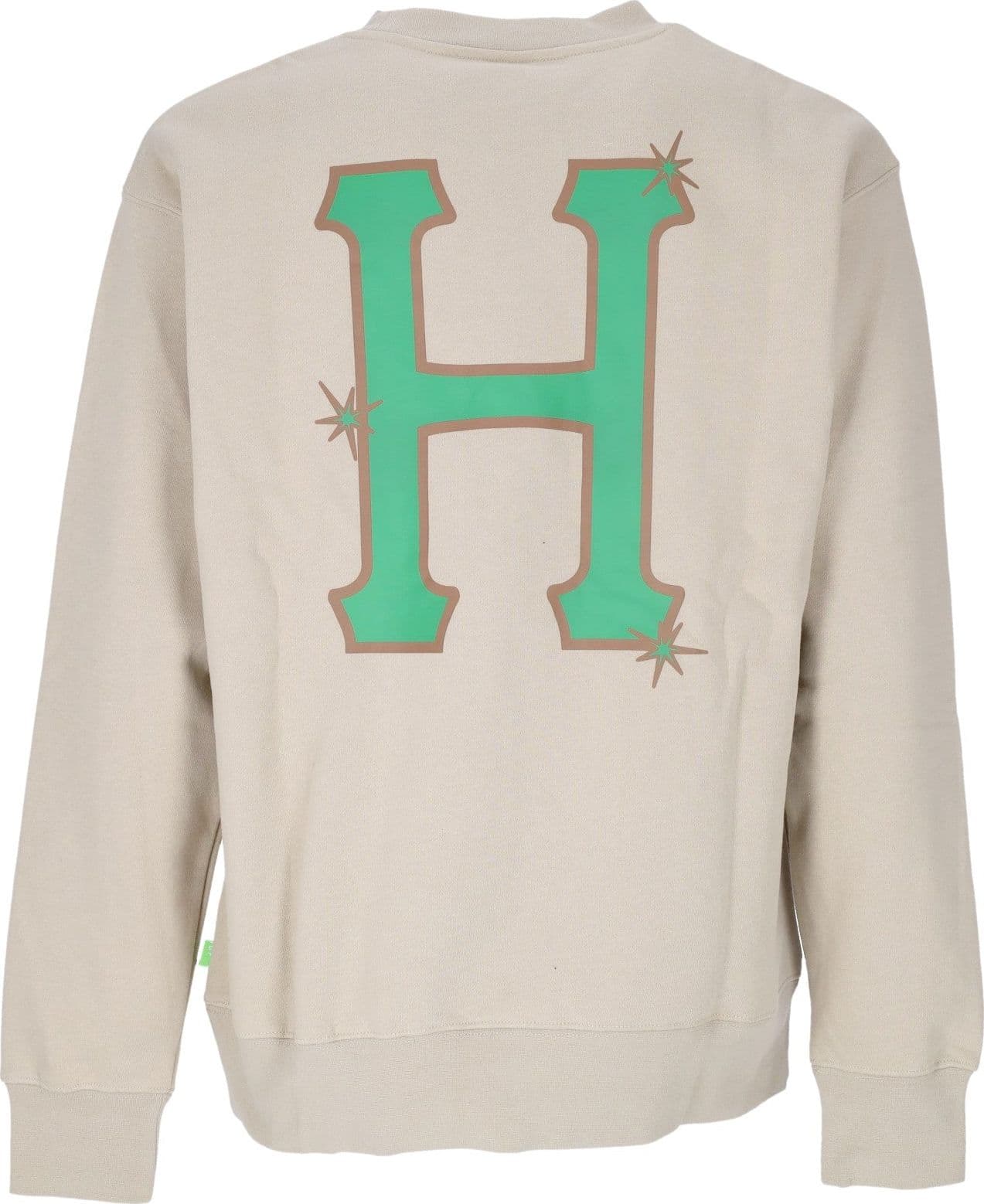 HUF Felpa Girocollo Uomo Sideline Crewneck Sand da uomo in Felpe senza cappuccio Drestige - Casamassima, commercioVirtuoso.it