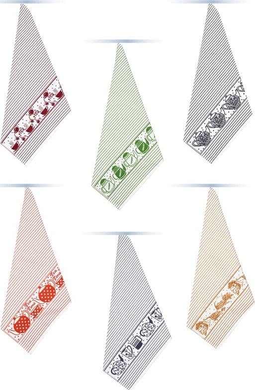 Set 6 pz Strofinacci in Cotone Vingi Maison in Strofinacci Collezione Casa - Trebisacce, commercioVirtuoso.it