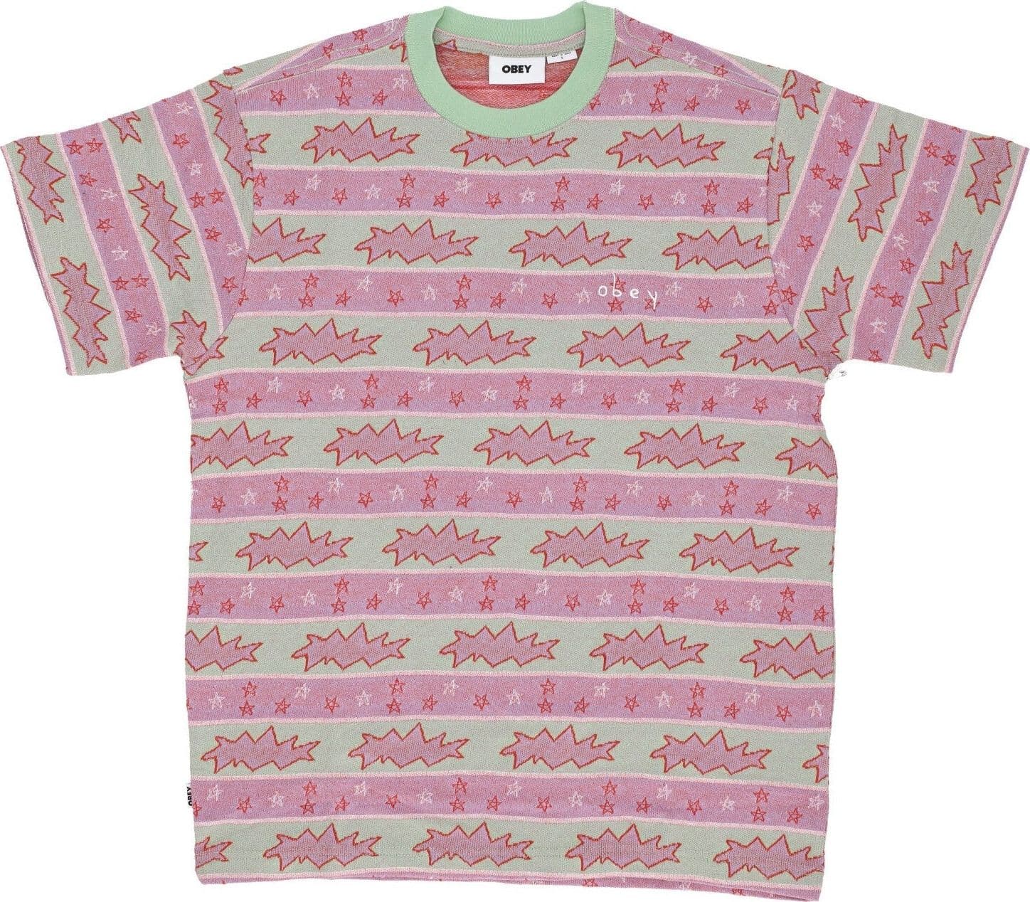 OBEY Maglietta Uomo Snap Tee Green Fig Multi da uomo in T-Shirt Drestige - Casamassima, commercioVirtuoso.it