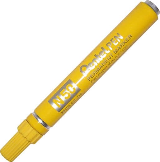 Marcatore Pentel Pen N50 Giallo P.Tonda in Pennarelli indelebili e marcatori Il Centro - Jesi, commercioVirtuoso.it