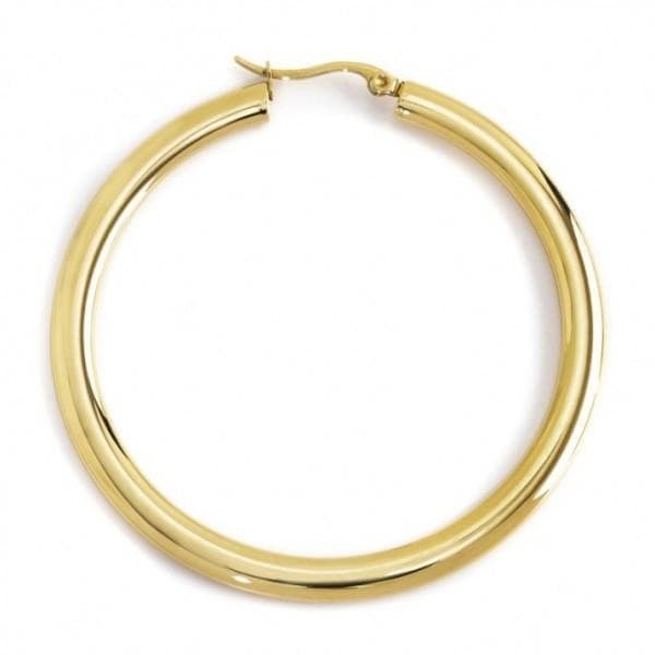 Marlù - MONO ORECCHINO PVD ORO CERCHIO DIAMETRO 6CM in Orecchini Alba Gioielli - Casoria, commercioVirtuoso.it