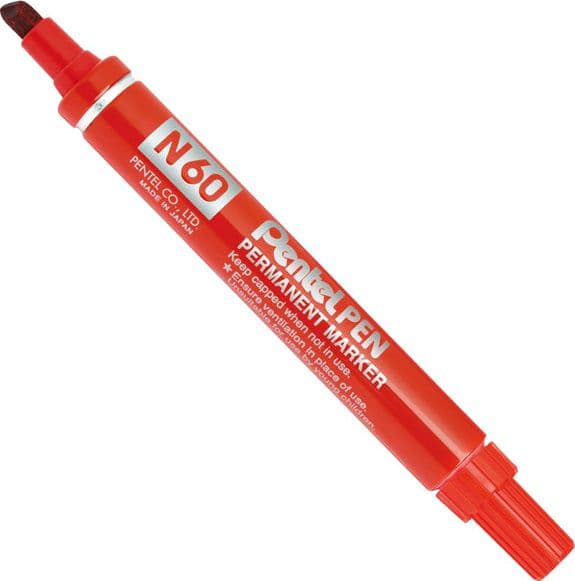 Marcatore Pentel Pen N60 Rosso P.Scalpello in Pennarelli indelebili e marcatori Il Centro - Jesi, commercioVirtuoso.it