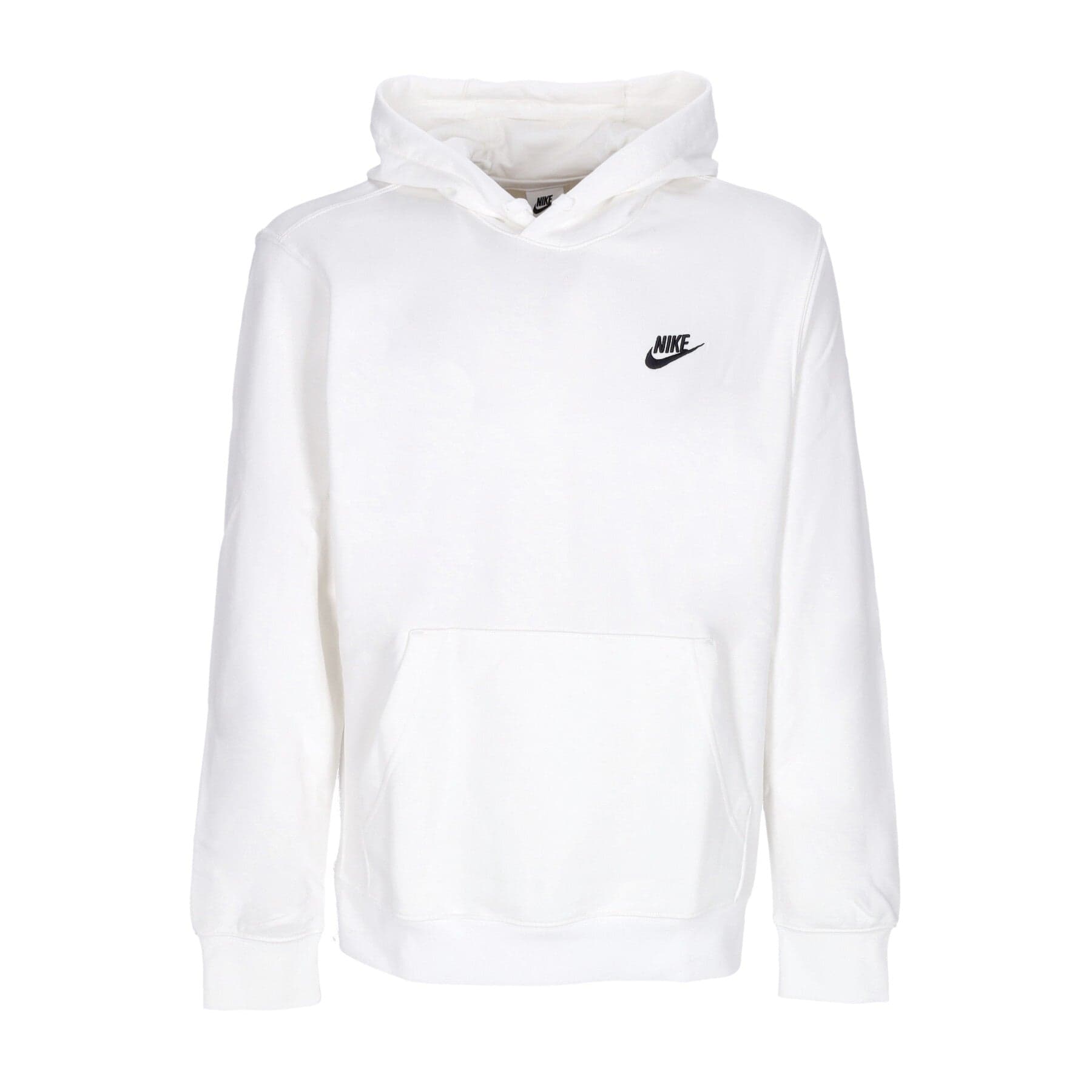 Nike Felpa Leggera Cappuccio Uomo Sportswear Club Hoodie White/white/black da uomo in Felpe con cappuccio Drestige - Casamassima, commercioVirtuoso.it