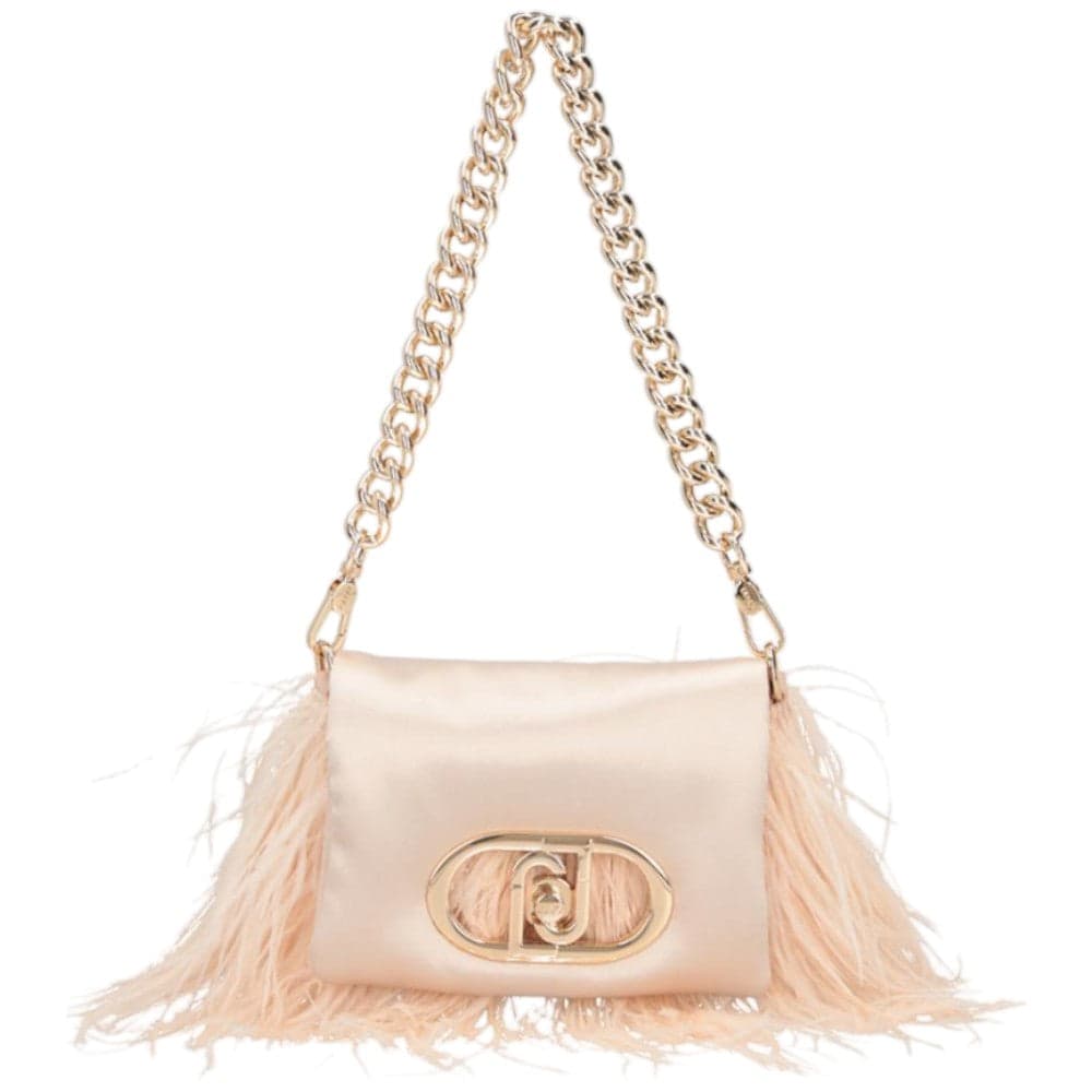 Liu Jo borsa a tracolla cipria con piume crossbody LaPuffy AA5269P0347 Borse Liu Jo