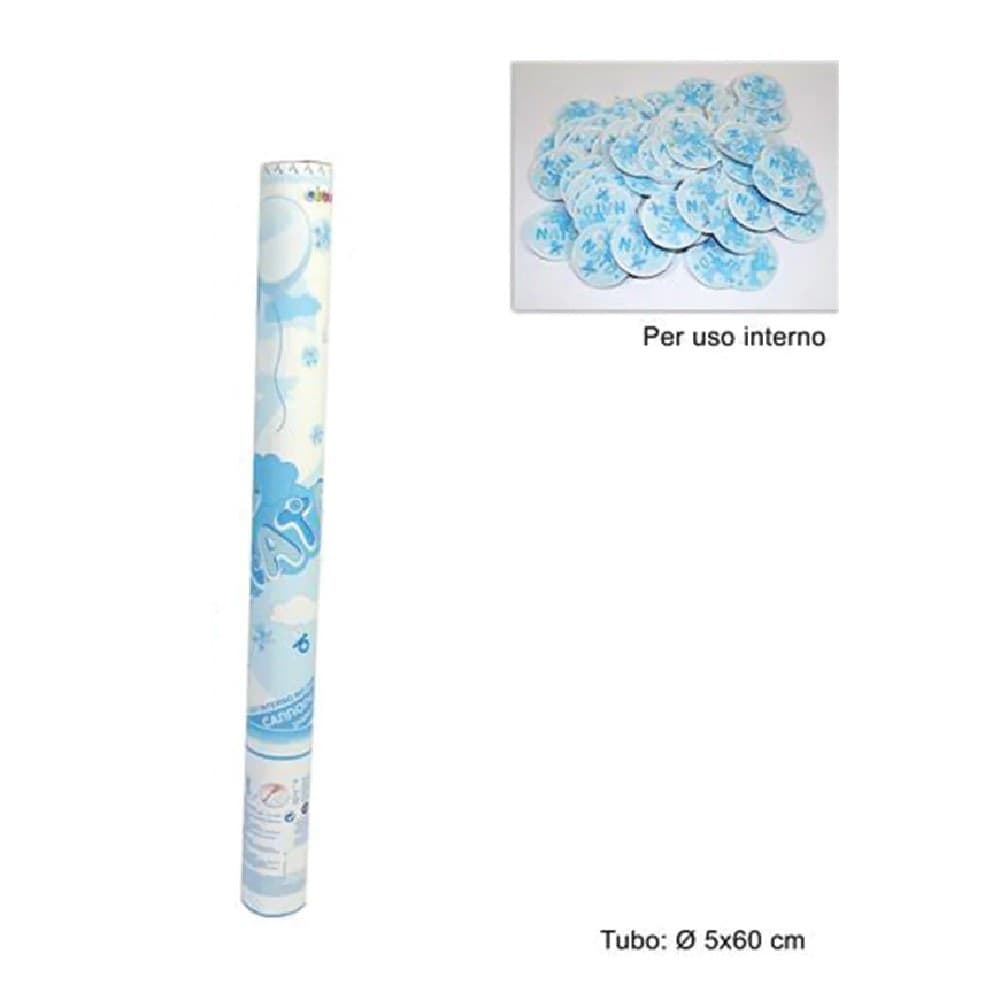 2pz Cannone Spara Coriandoli Nascita Bimbo Party È Nato Celesti 60cm Uso Interno Casa, arredamento e bricolage > Prodotti per Feste Trade Shop italia - Napoli, Commerciovirtuoso.it