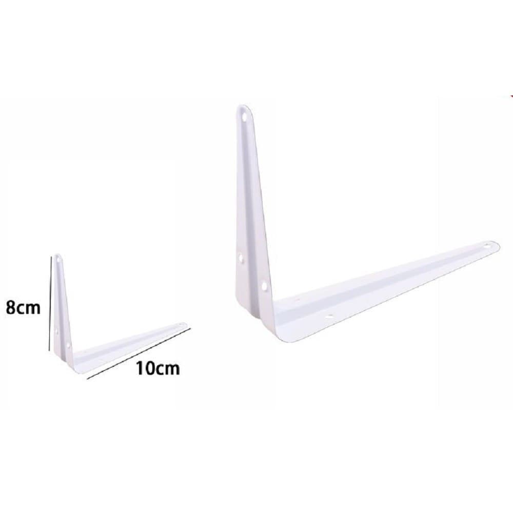 2pz Reggimensola Supporto Staffa Triangolare Mensola Metallo 8x10cm Bianca 07906 Casa, arredamento e bricolage > Arredamento > Reggimensola Trade Shop italia - Napoli, Commerciovirtuoso.it