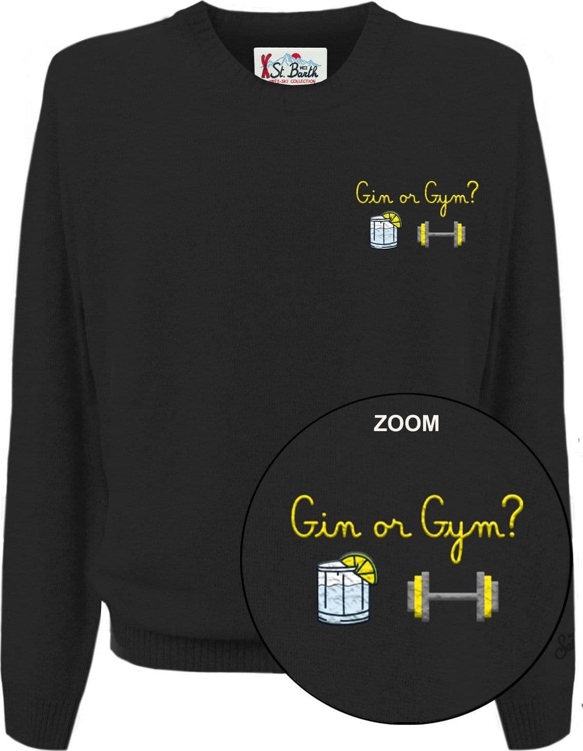 MC2 SAINT BARTH felpe senza cappuccio uomo mc2 saint barth - heron light embry gin gym 00 - nero da uomo in Felpe senza cappuccio Drestige - Casamassima, commercioVirtuoso.it