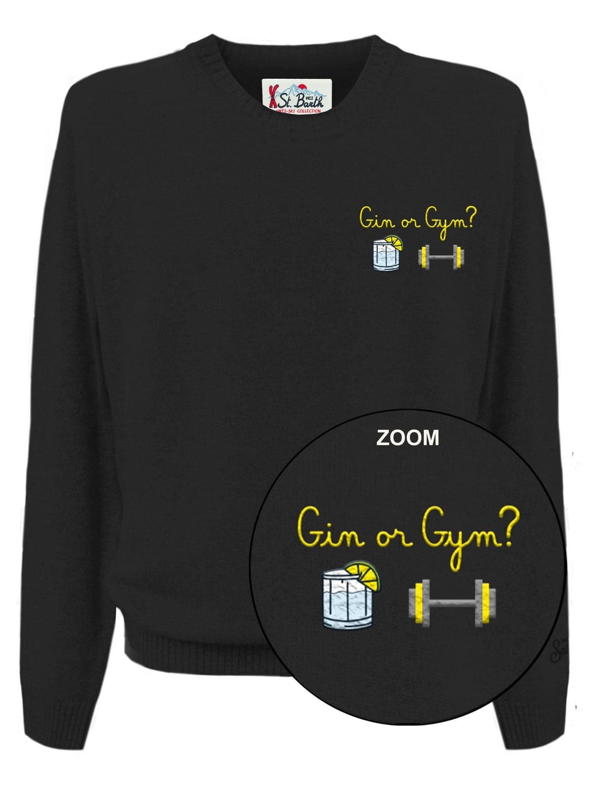 MC2 SAINT BARTH felpe senza cappuccio uomo mc2 saint barth - heron light embry gin gym 00 - nero da uomo in Felpe senza cappuccio Drestige - Casamassima, commercioVirtuoso.it