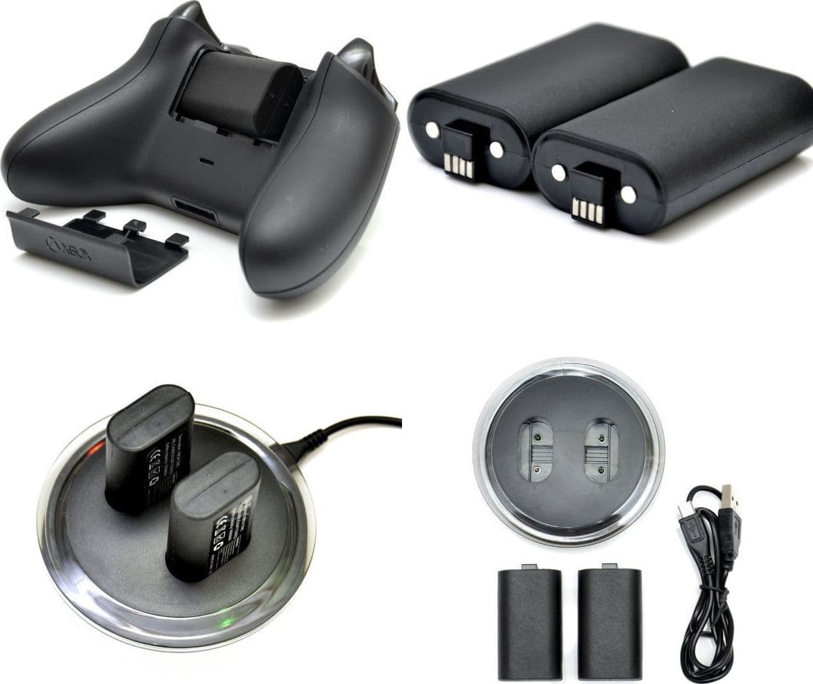 2x BATTERIA RICARICABILE + DI RICARICA DOCK STAZIONE PER XBOX ONE JOYSTICK Videogiochi/Xbox One/Accessori/Batterie e caricabatterie/Batterie Trade Shop italia - Napoli, Commerciovirtuoso.it