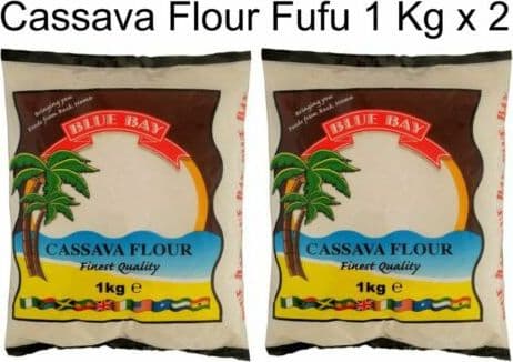 BLUE BAY CASSAVA FLOUR 1 KG x 2 FARINA DI MANIOCA FUFU in Farine speciali Agbon - Martinsicuro, commercioVirtuoso.it