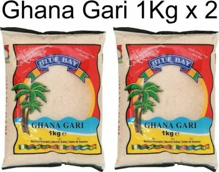 BLUE BAY GHANA GARI 1KG x2 FARINA MI MANIOCA GARI