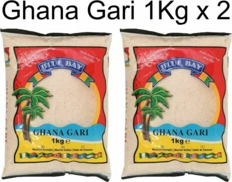 BLUE BAY GHANA GARI 1KG x2 FARINA MI MANIOCA GARI
