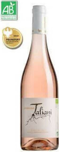 Vino francese rosé biologico Domaine Taliani Pays d'Oc ( Francia) 75cl 2022 IGP