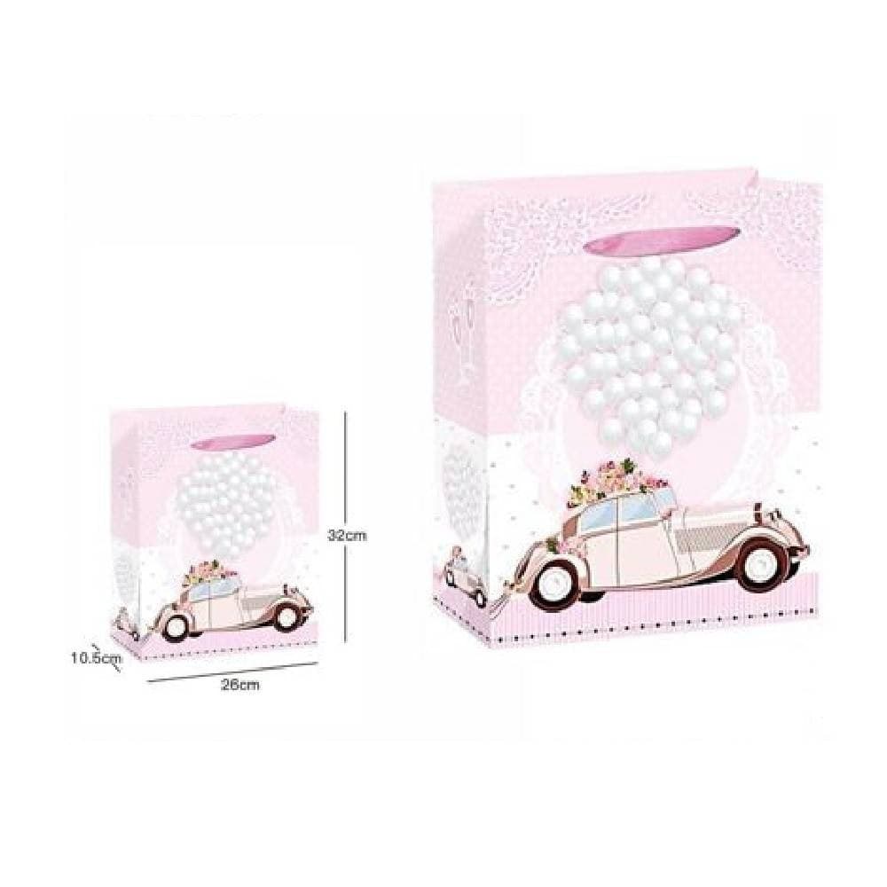 3 Buste Busta Regalo Sacchetto 26x32x10.5cm Matrimoni Nozze 63977 Varie Fantasie Casa, arredamento e bricolage > Prodotti per Feste Trade Shop italia - Napoli, Commerciovirtuoso.it